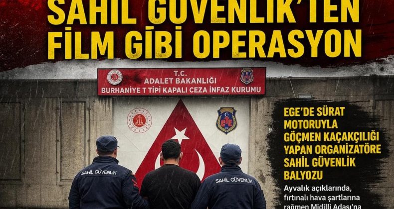 EGE DENİZİ’NDE GÖÇMEN KAÇAKÇILARINA SAHİL GÜVENLİK’TEN FİLM GİBİ OPERASYON