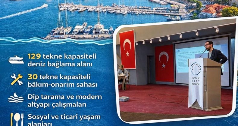 AYVALIK’A YENİ NESİL YAT LİMANI VE ÇEKEK YERİ PROJESİ TANITILDI