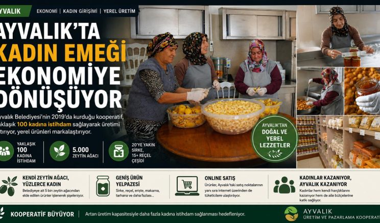 AYVALIK’TA KADIN EMEĞİ EKONOMİYE DÖNÜŞÜYOR