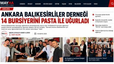 ANKARA BALIKESİRLİLER DERNEĞİ 14 BURSİYERİNİ PASTA İLE UĞURLADI