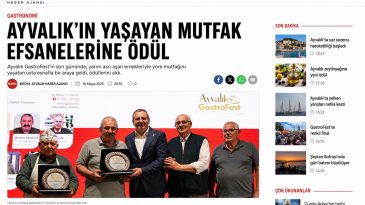 AYVALIK’IN YAŞAYAN MUTFAK EFSANELERİNE ÖDÜL