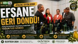 AYVALIKLI ZEYTİN USTASI VE TV PROGRAMCISI, OLIVTECH FUARI’NDA YOĞUN İLGİ GÖRDÜ