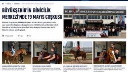 BÜYÜKŞEHİR’İN BİNİCİLİK MERKEZİ’NDE 19 MAYIS COŞKUSU