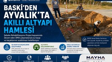 BASKİ’DEN AYVALIK’TA AKILLI ALTYAPI HAMLESİ