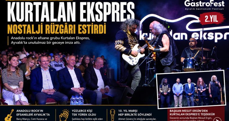 -KURTALAN EKSPRES AYVALIK GASTROFEST’TE NOSTALJİ RÜZGÂRI ESTİRDİ