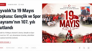 AYVALIK’TA 19 MAYIS COŞKUSU