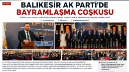 BALIKESİR AK PARTİ’DE BAYRAMLAŞMA