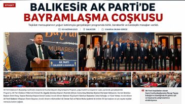 BALIKESİR AK PARTİ’DE BAYRAMLAŞMA