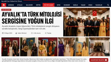 AYVALIK’TA TÜRK MİTOLOJİSİ SERGİSİNE YOĞUN İLGİ