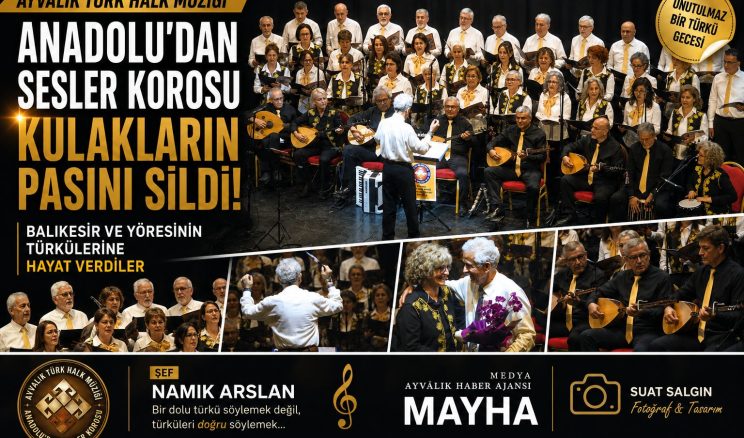 AYVALIK TÜRK HALK MÜZİĞİ ANADOLU’DAN SESLER KOROSU KULAKLARIN PASINI SİLDİ
