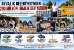 AYVALIK BELEDİYESİ’NDEN 200 MİLYON LİRALIK DEV YATIRIM