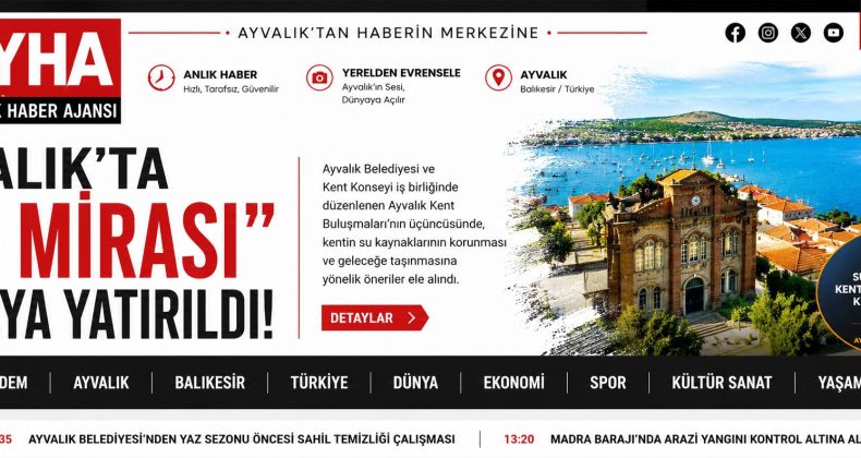 AYVALIK’TA “SU MİRASI” MASAYA YATIRILDI